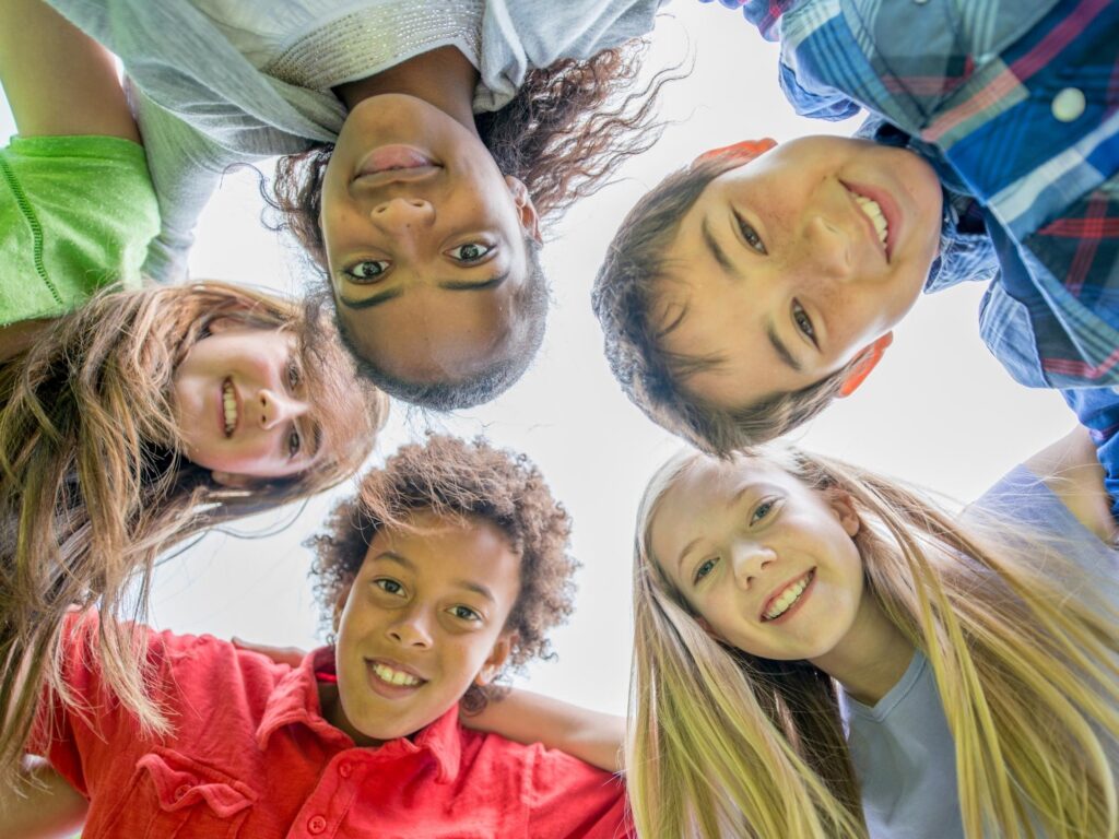 Middle schoolers in a group